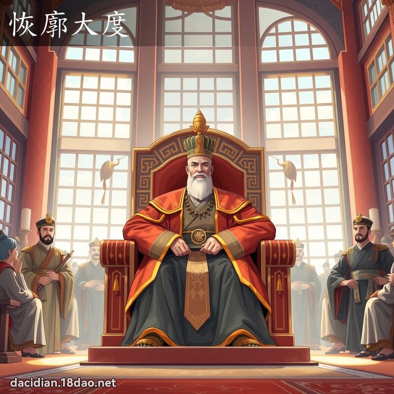 恢廓大度 - 國語大辭典配圖
