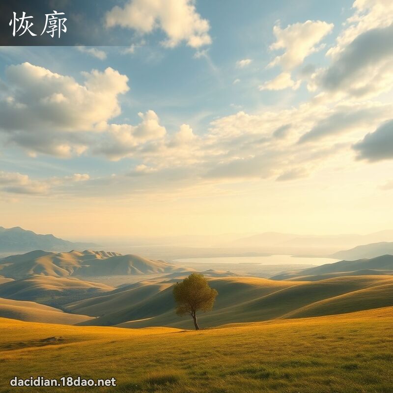 恢廓 - 國語大辭典配圖