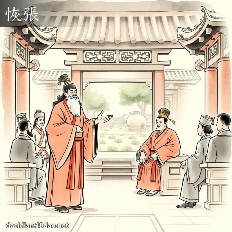 恢張 - 國語大辭典配圖