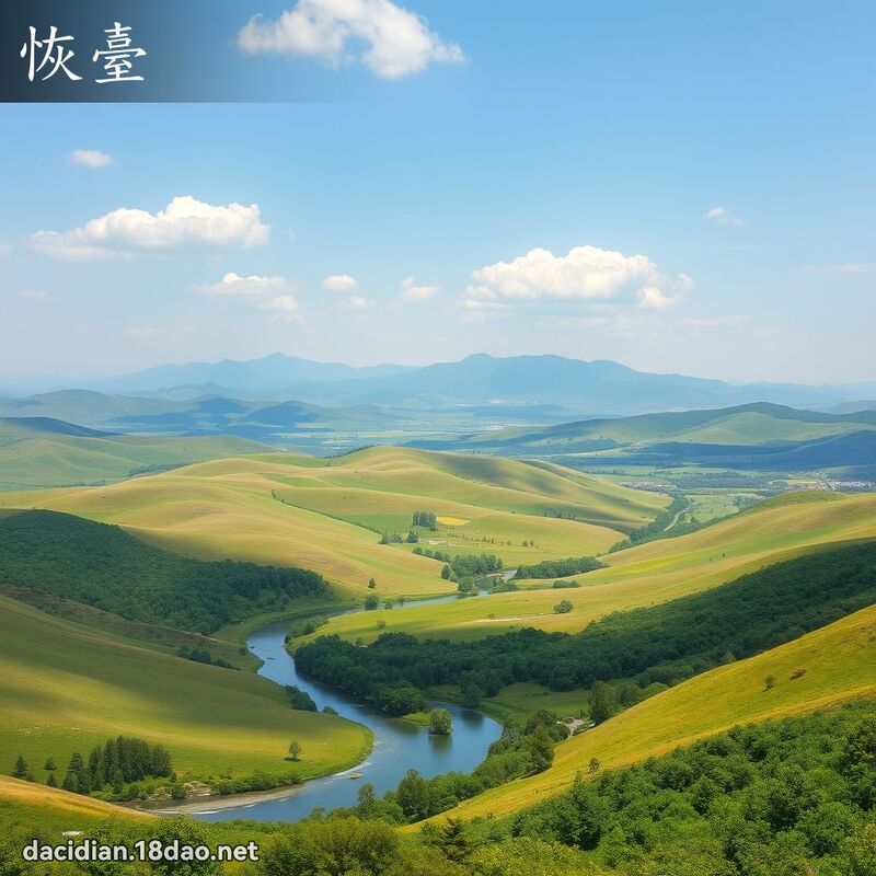 恢臺 - 國語大辭典配圖