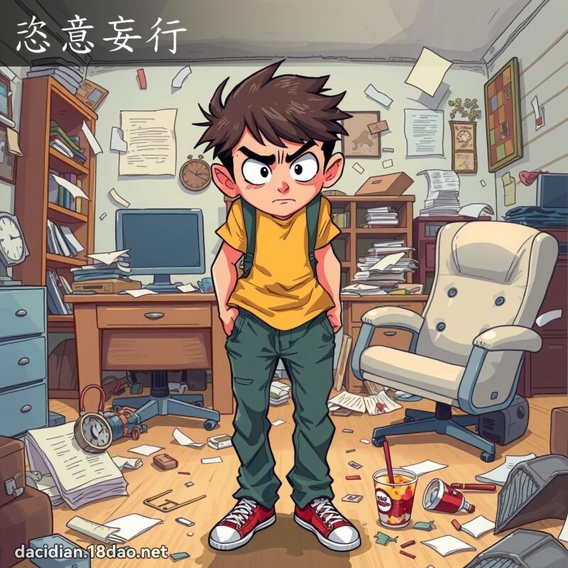 恣意妄行 - 国语大辞典配图