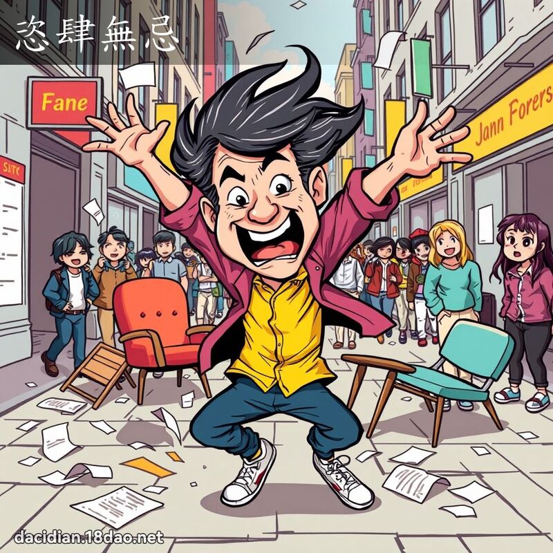 恣肆無忌 - 國語大辭典配圖