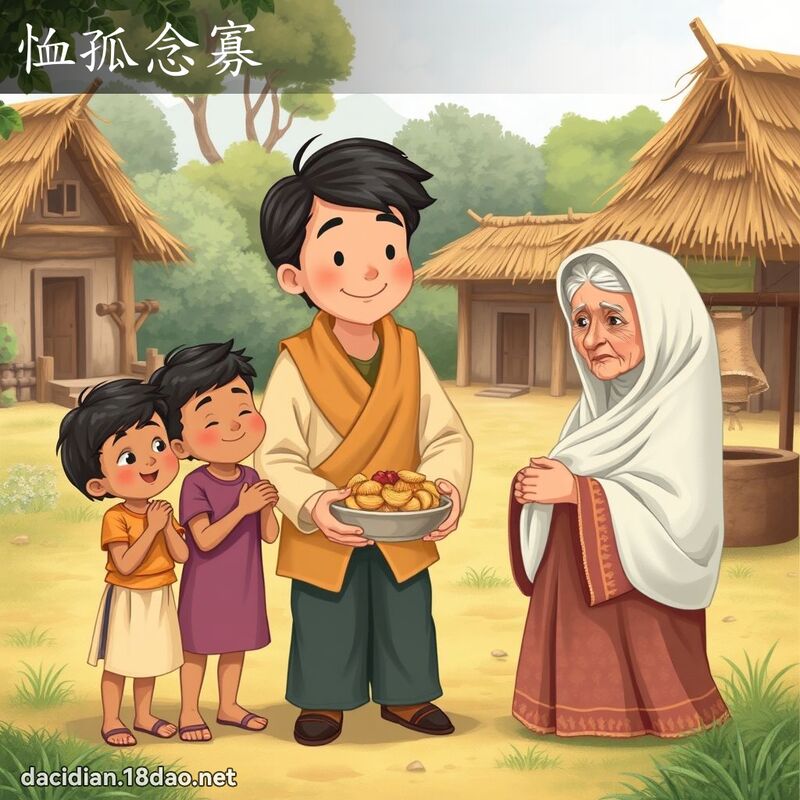 恤孤念寡 - 国语大辞典配图