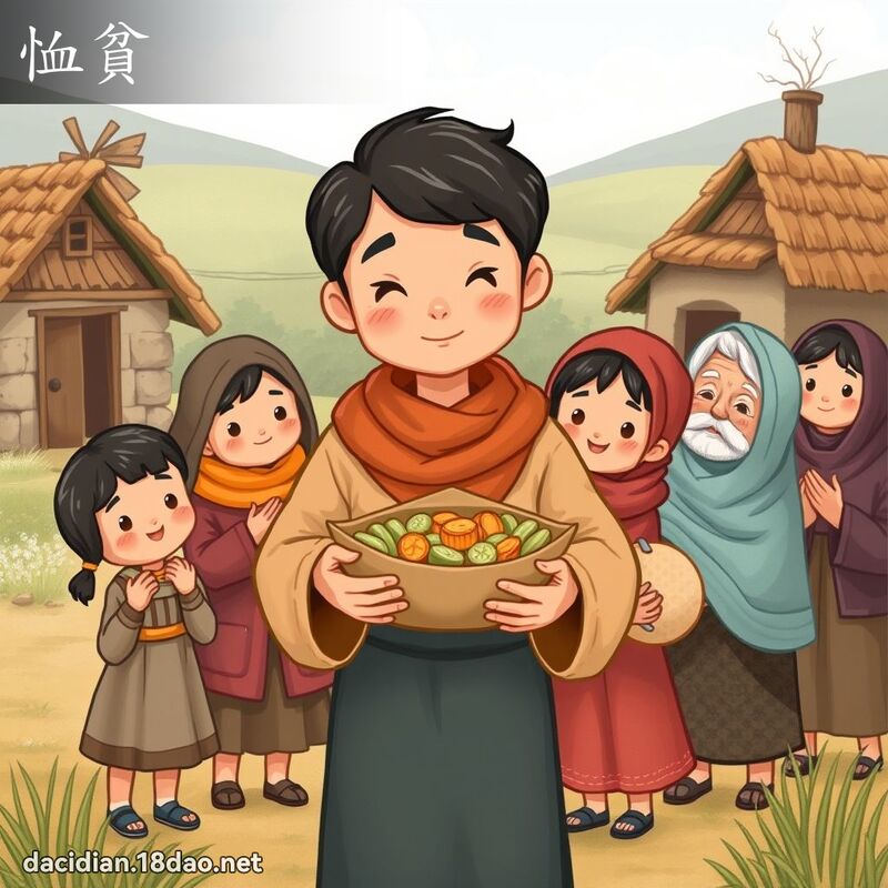 恤贫 - 国语大辞典配图