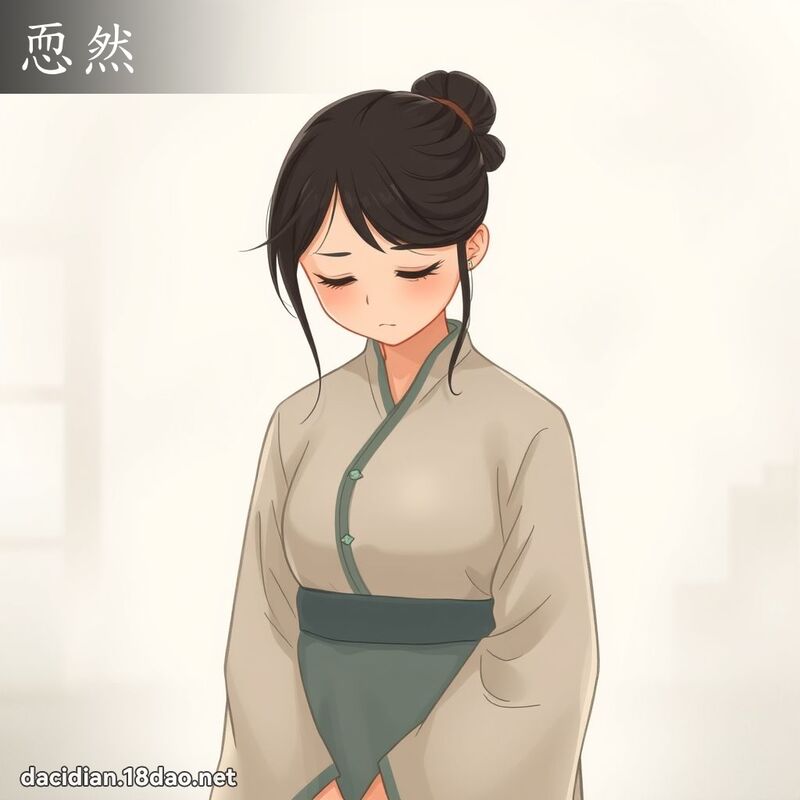 恧然 - 国语大辞典配图