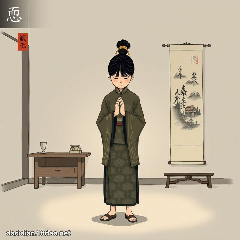 恧 - 國語大辭典配圖