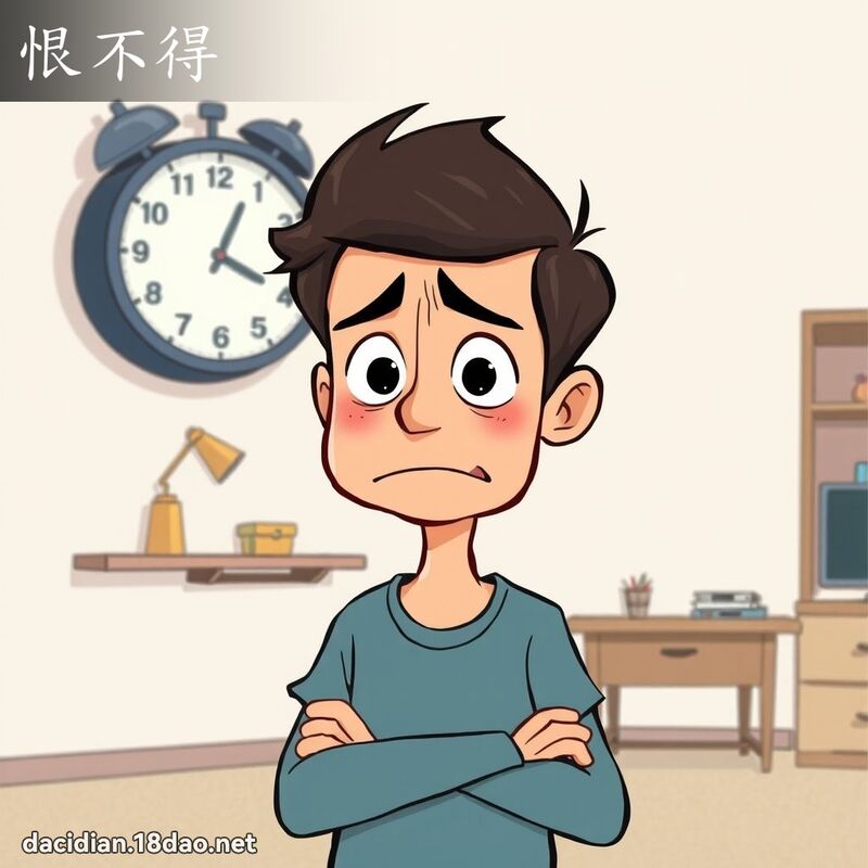 恨不得 - 国语大辞典配图