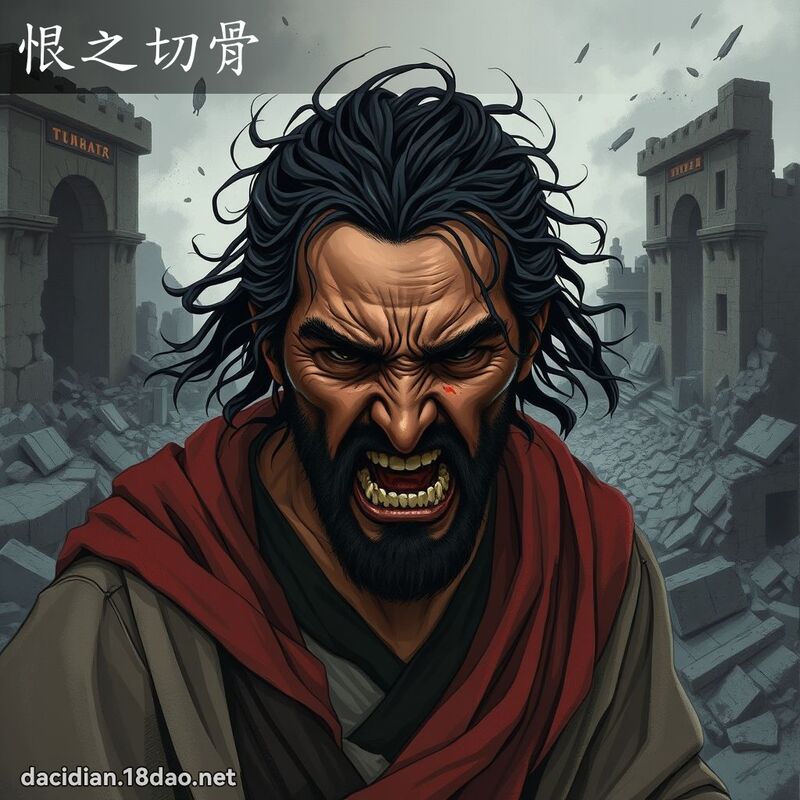 恨之切骨 - 國語大辭典配圖