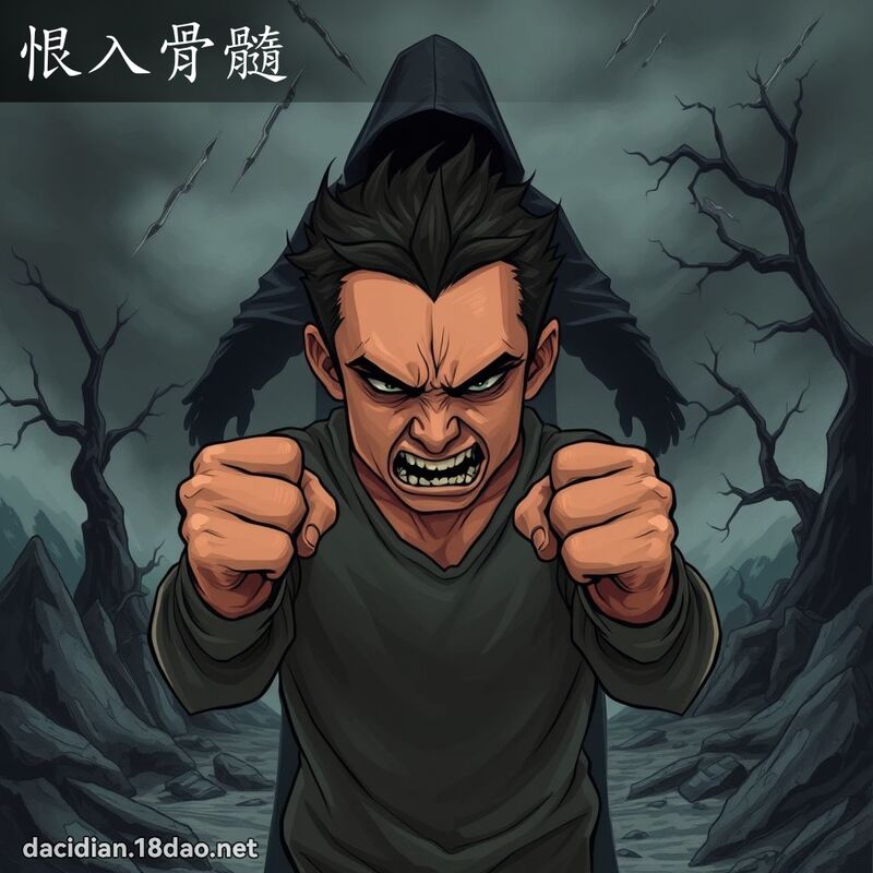 恨入骨髓 - 國語大辭典配圖