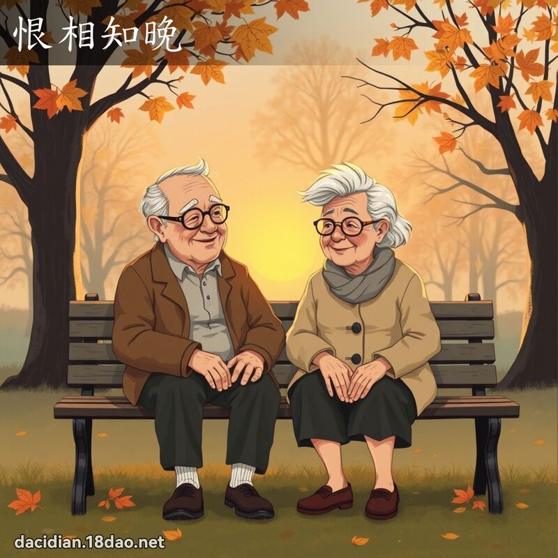 恨相知晚 - 国语大辞典配图