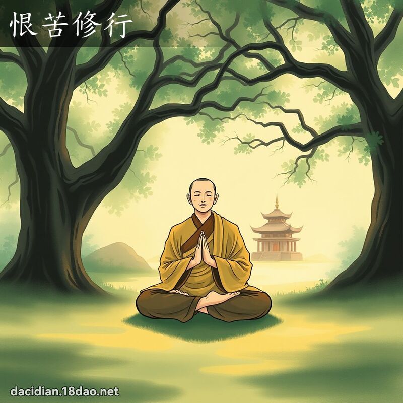 恨苦修行 - 国语大辞典配图