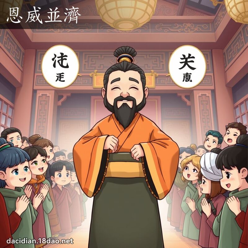 恩威並济 - 国语大辞典配图