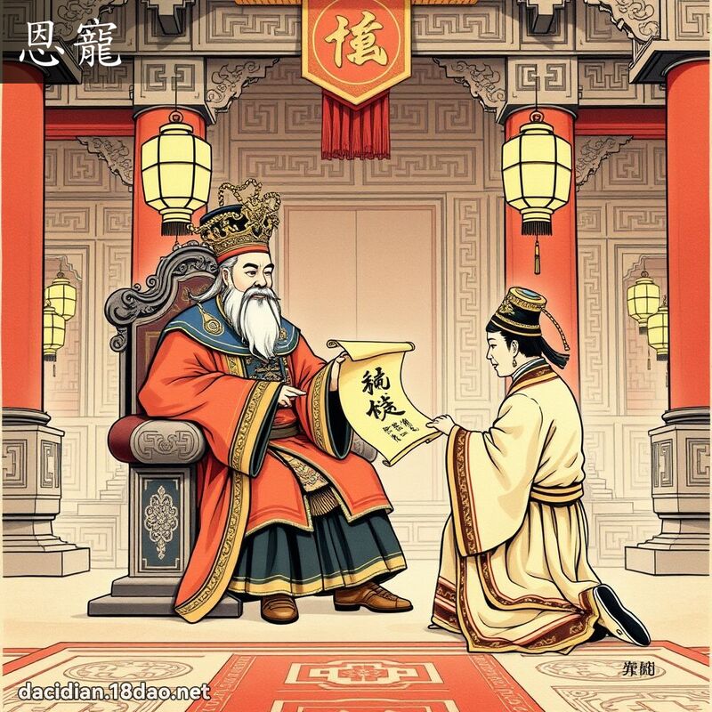 恩宠 - 国语大辞典配图
