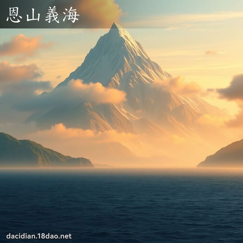 恩山义海 - 国语大辞典配图