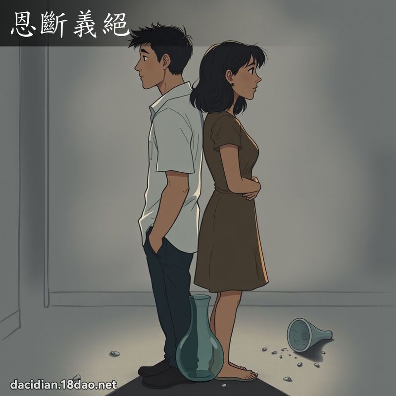 恩断义绝 - 国语大辞典配图