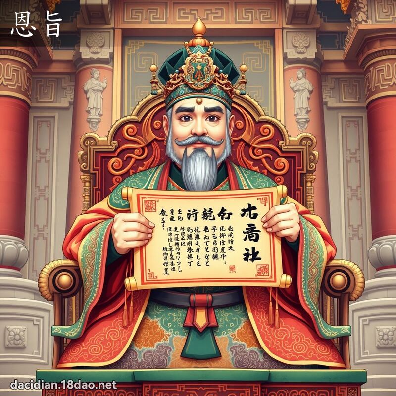 恩旨 - 国语大辞典配图