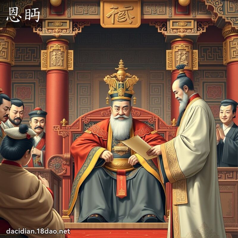 恩眄 - 国语大辞典配图
