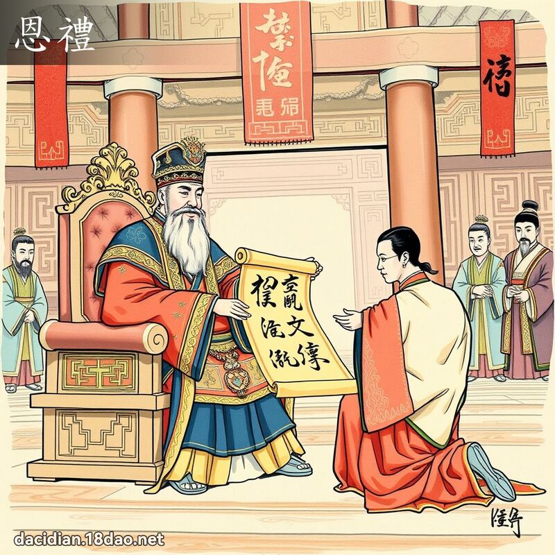 恩礼 - 国语大辞典配图