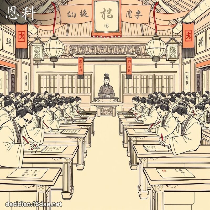 恩科 - 國語大辭典配圖