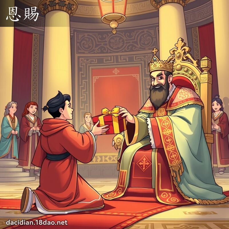 恩賜 - 國語大辭典配圖