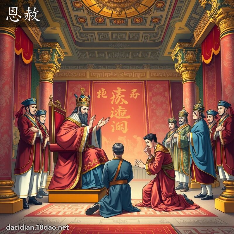 恩赦 - 國語大辭典配圖