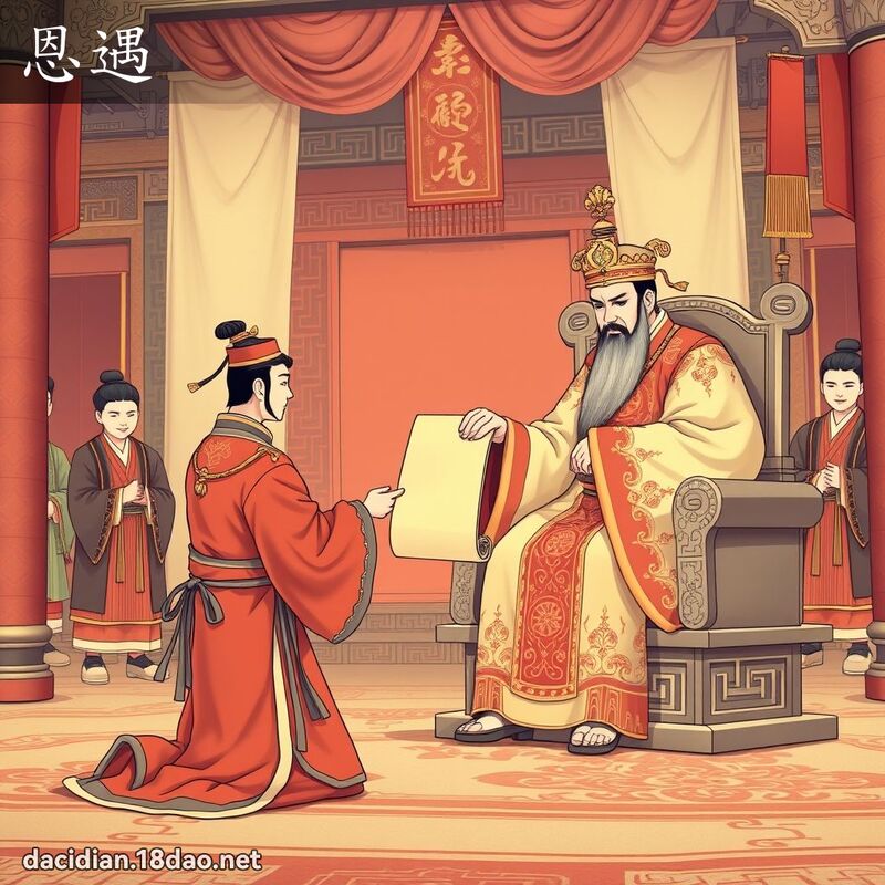 恩遇 - 国语大辞典配图