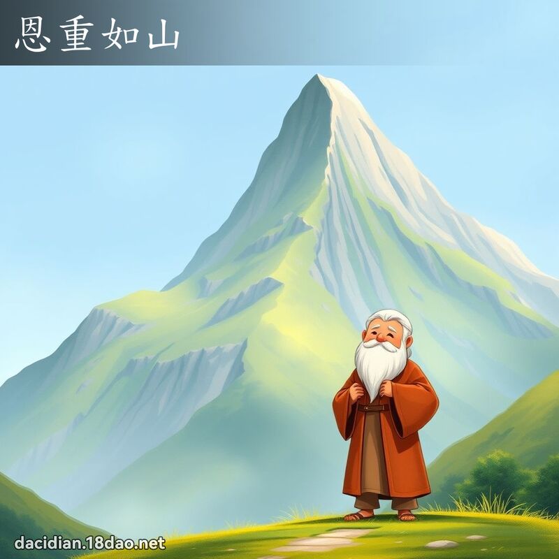 恩重如山 - 國語大辭典配圖