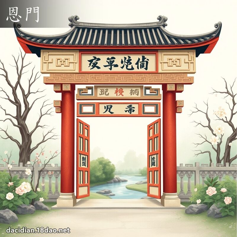恩门 - 国语大辞典配图