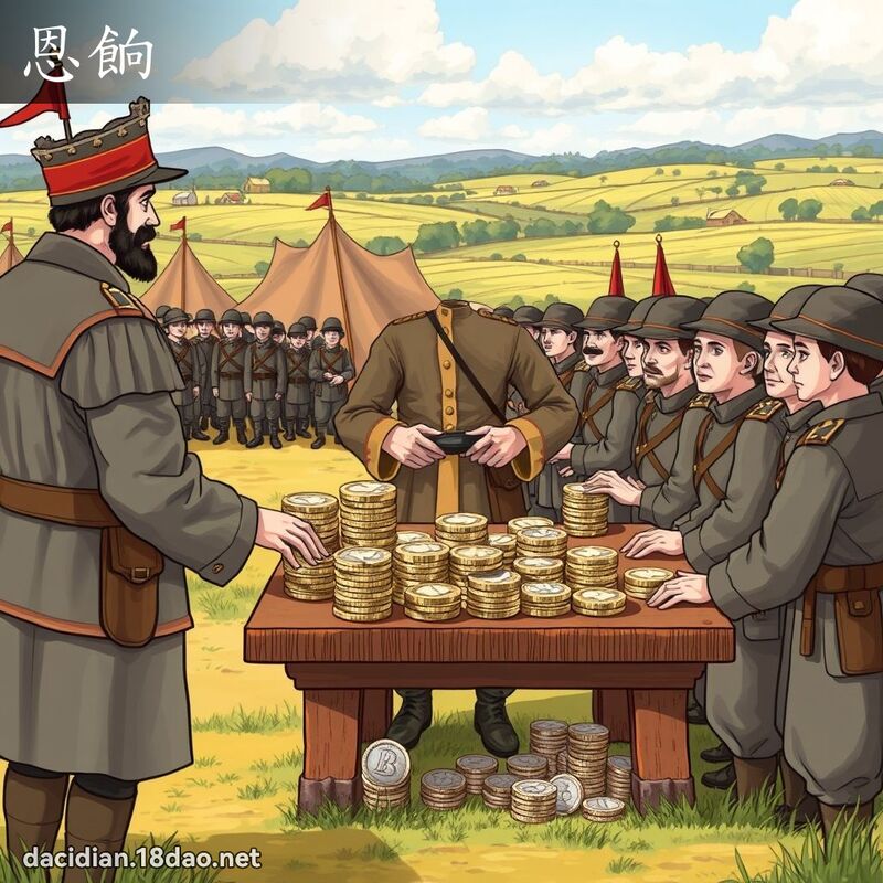 恩餉 - 国语大辞典配图