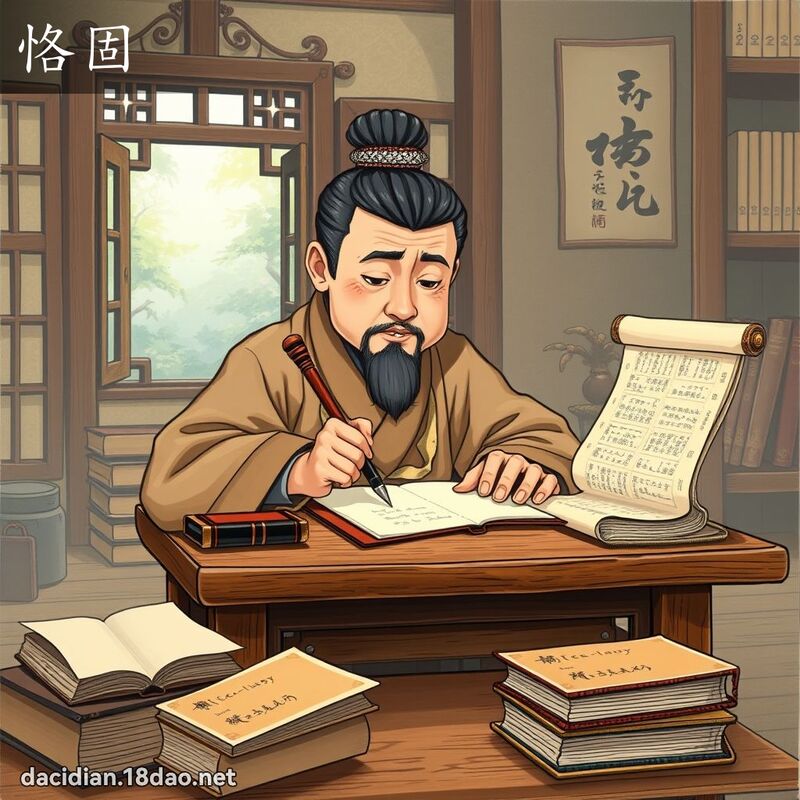 恪固 - 国语大辞典配图