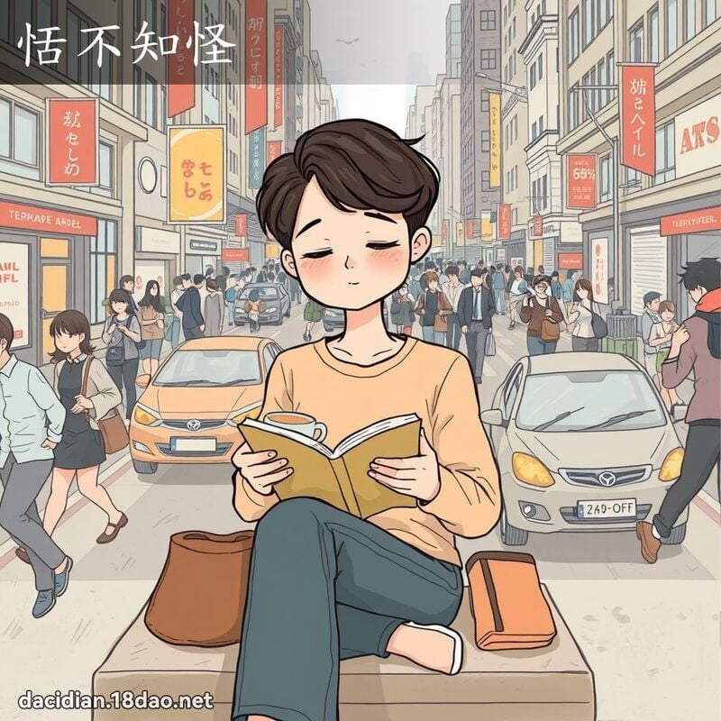 恬不知怪 - 国语大辞典配图