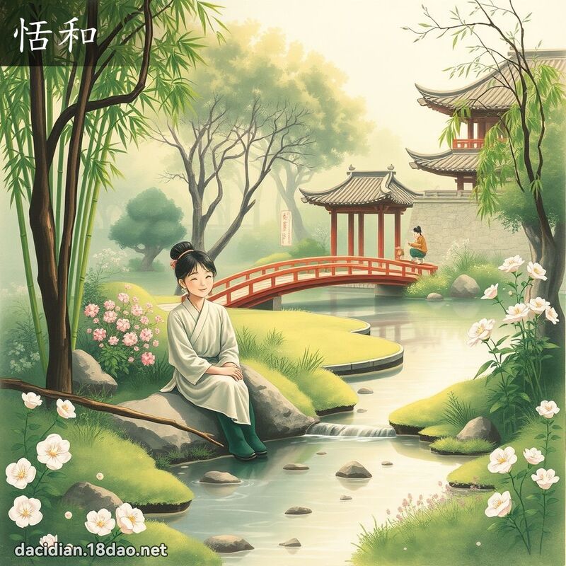 恬和 - 國語大辭典配圖