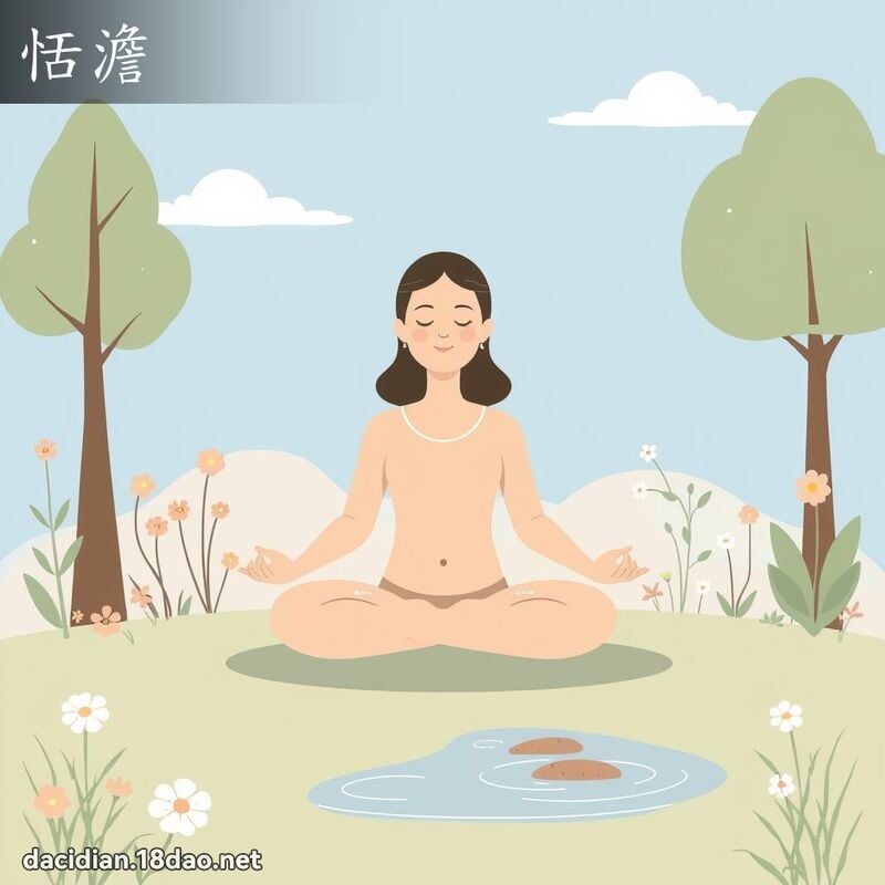 恬澹 - 國語大辭典配圖