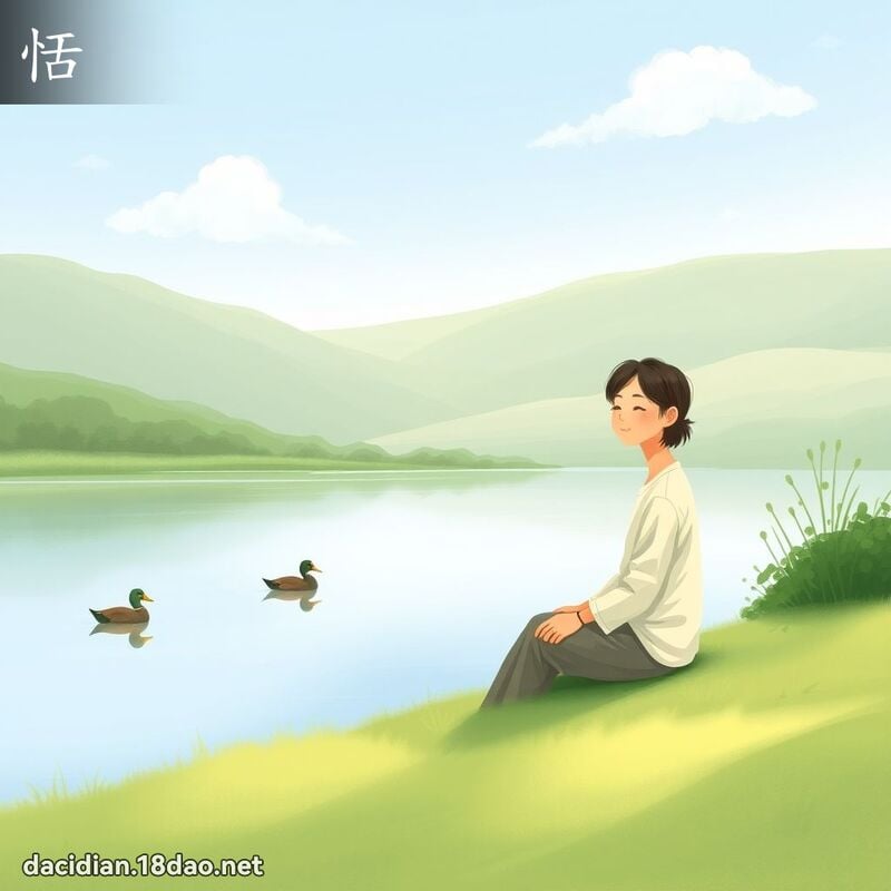 恬 - 國語大辭典配圖