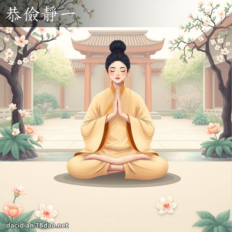 恭儉靜一 - 國語大辭典配圖