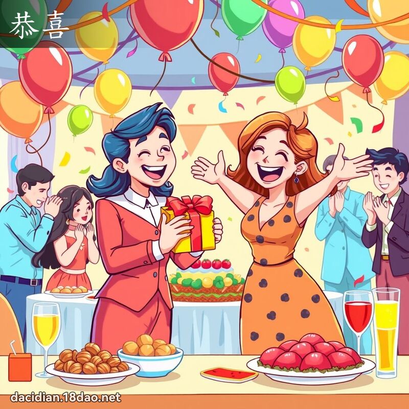 恭喜 - 国语大辞典配图