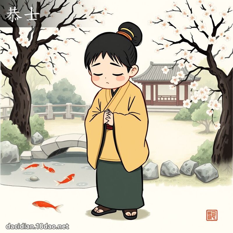恭士 - 國語大辭典配圖