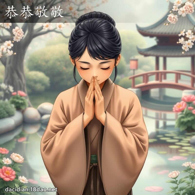 恭恭敬敬 - 國語大辭典配圖