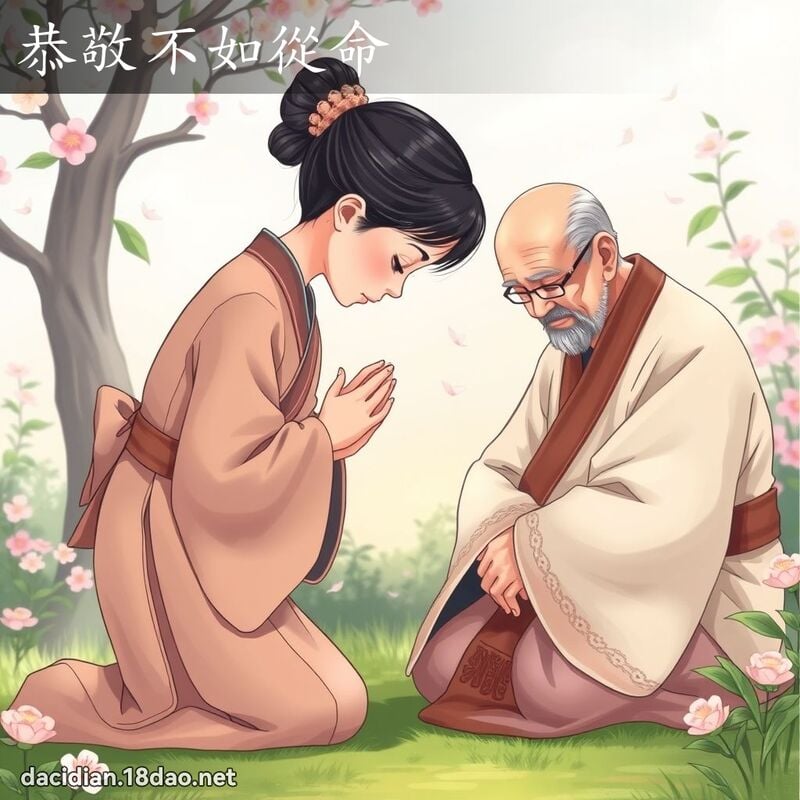 恭敬不如從命 - 國語大辭典配圖