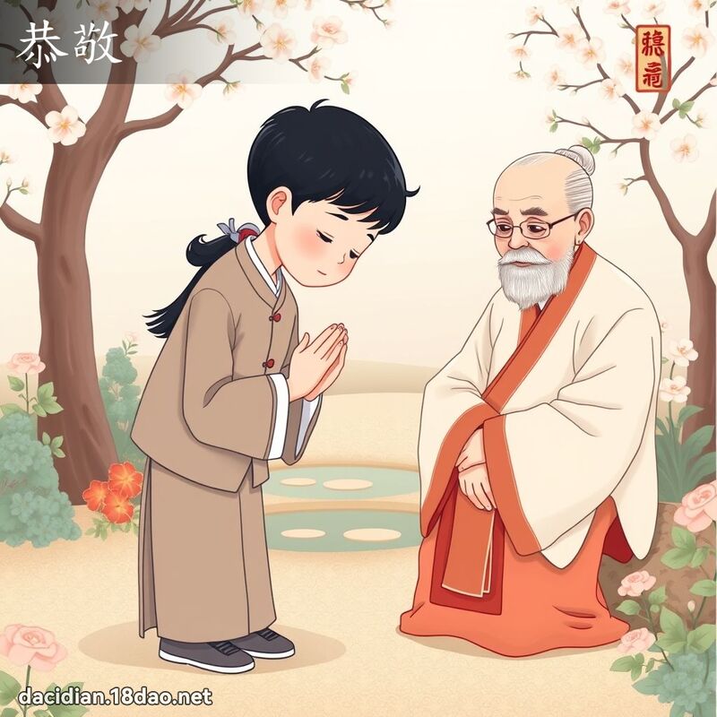 恭敬 - 國語大辭典配圖
