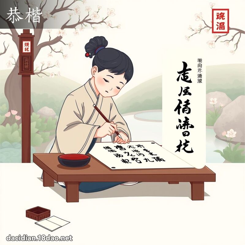 恭楷 - 国语大辞典配图