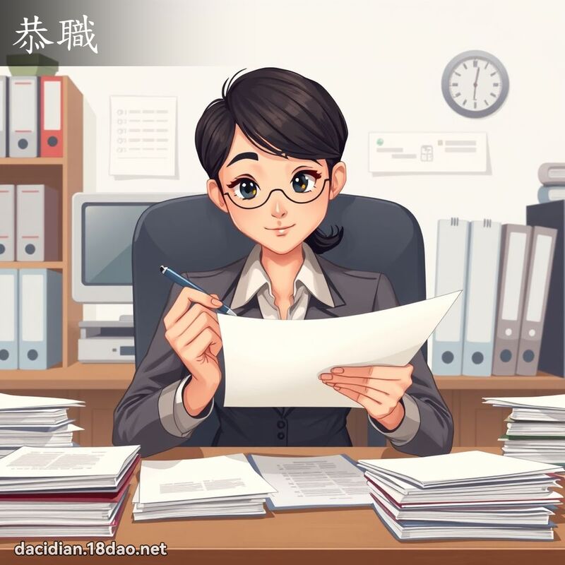 恭職 - 國語大辭典配圖