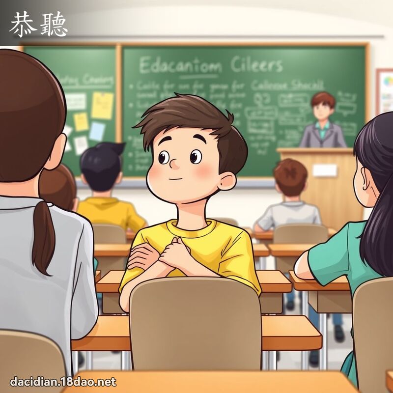 恭听 - 国语大辞典配图