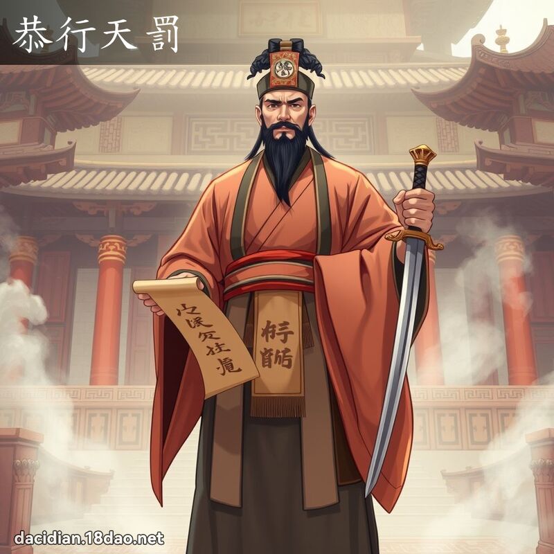 恭行天罰 - 國語大辭典配圖