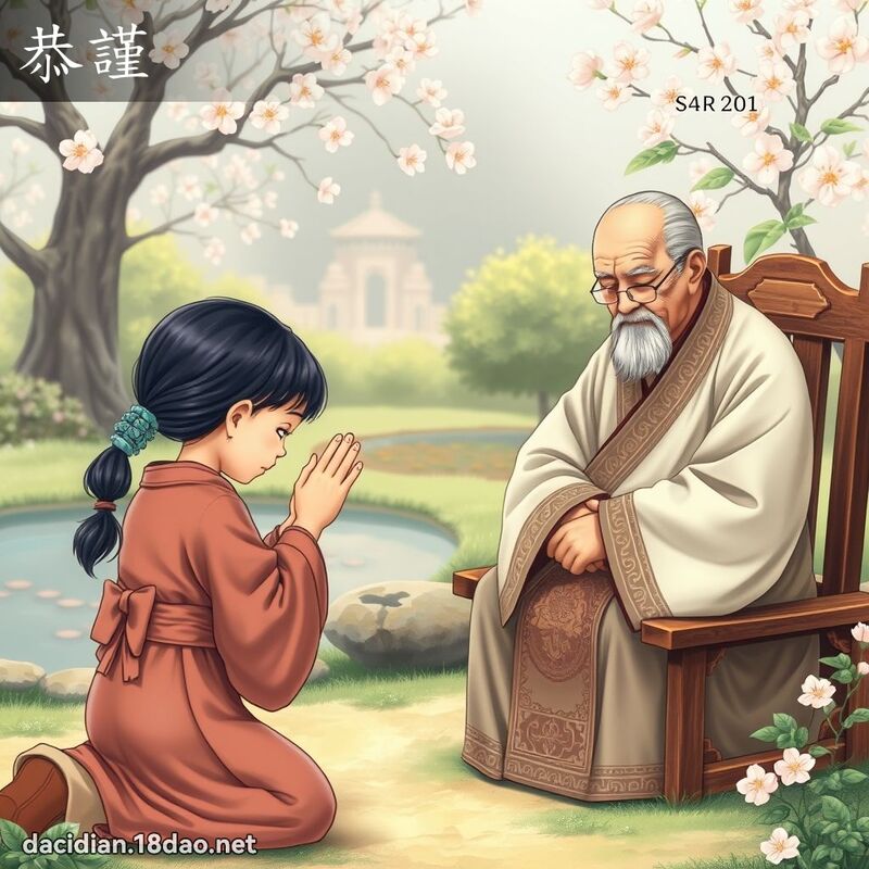 恭謹 - 國語大辭典配圖