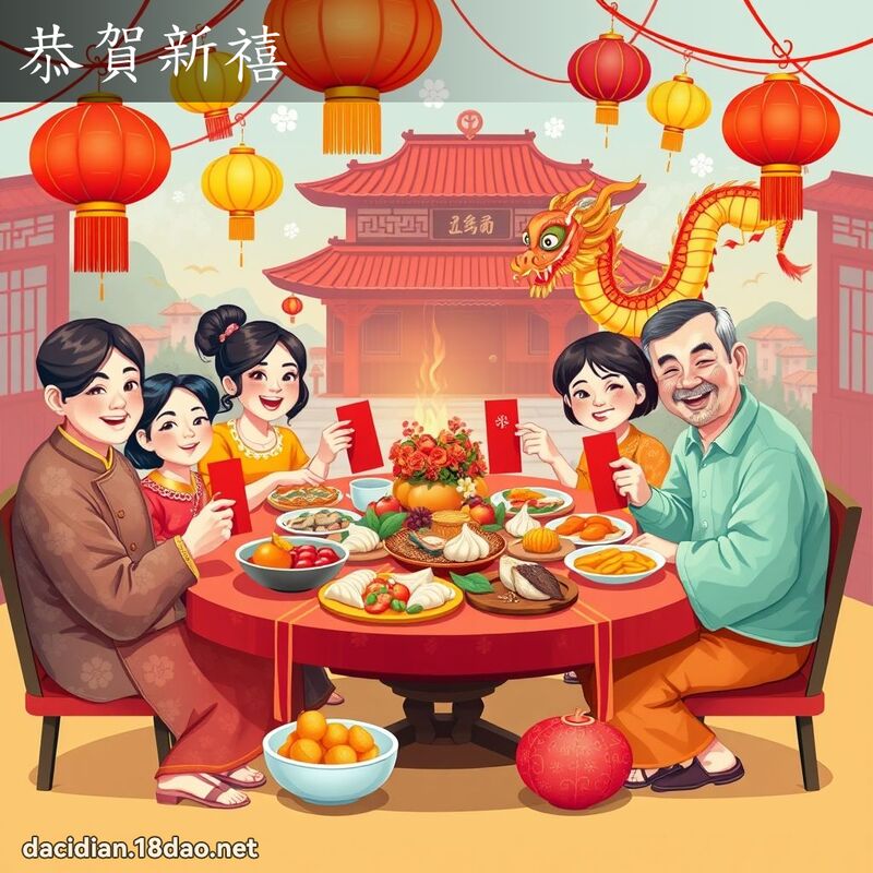恭贺新禧 - 国语大辞典配图