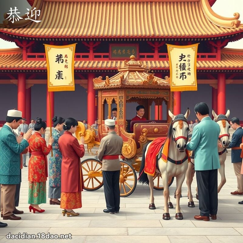 恭迎 - 國語大辭典配圖
