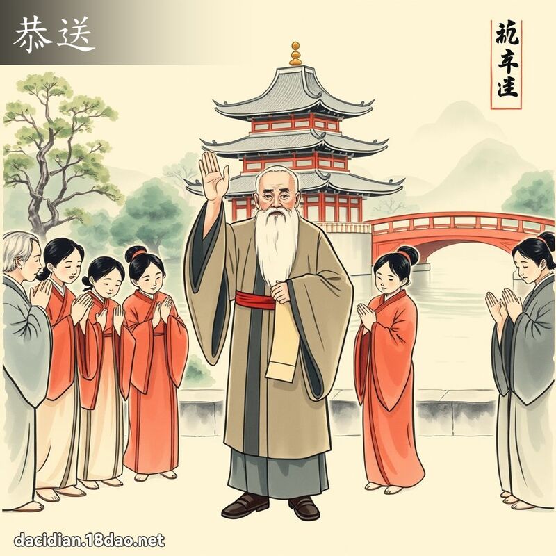 恭送 - 國語大辭典配圖