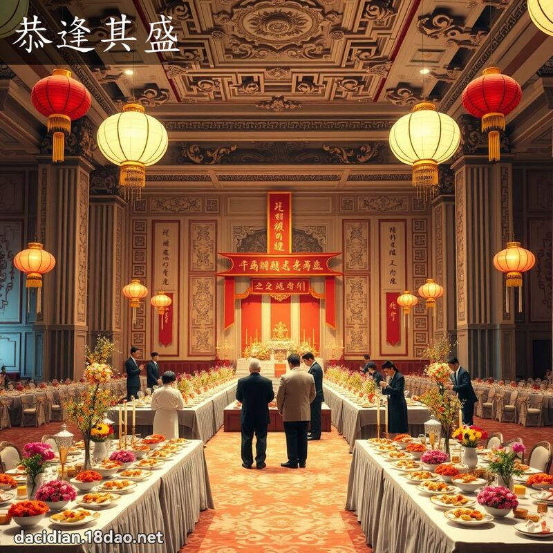 恭逢其盛 - 国语大辞典配图