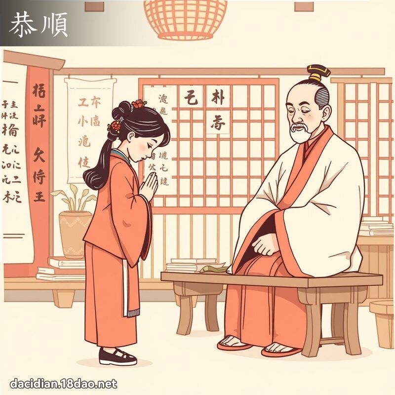 恭順 - 國語大辭典配圖